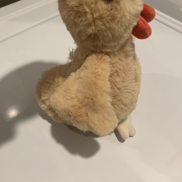 Plush Tan Chicken Stuffed Animal - Picture 6 of 6